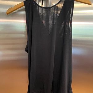 Lululemon Black Crossback Tank, size 12, excellent condition
